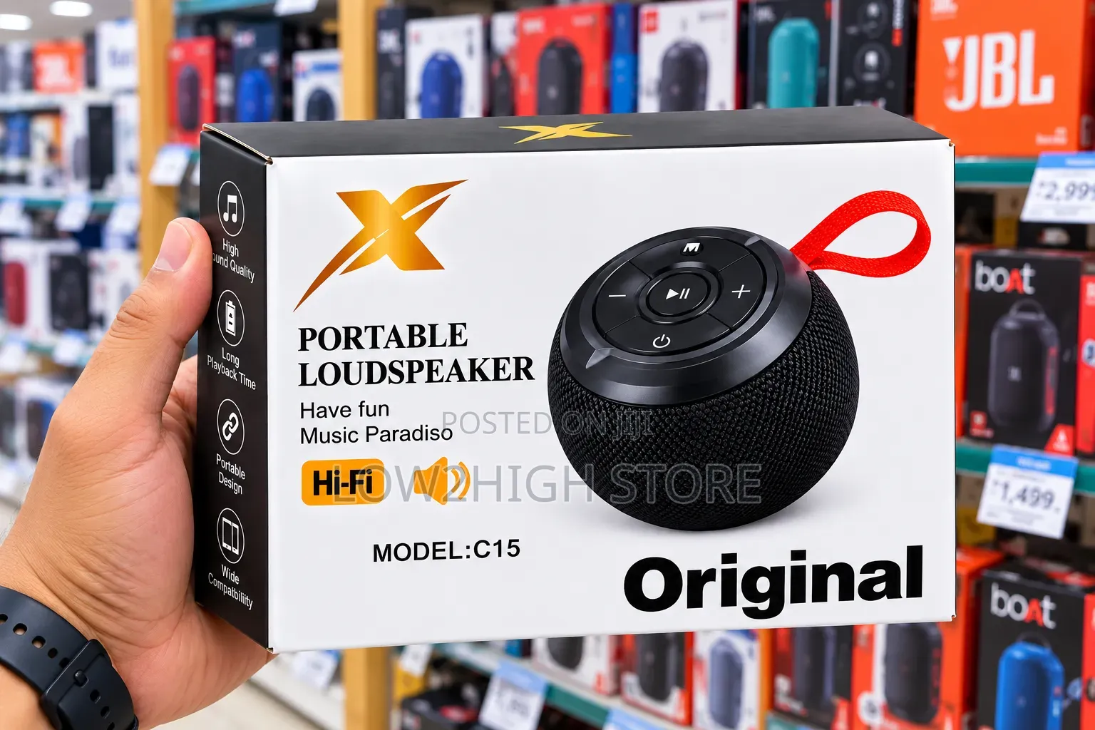 C15 5W Hi-Fi Portable Bluetooth Speaker - Low2High