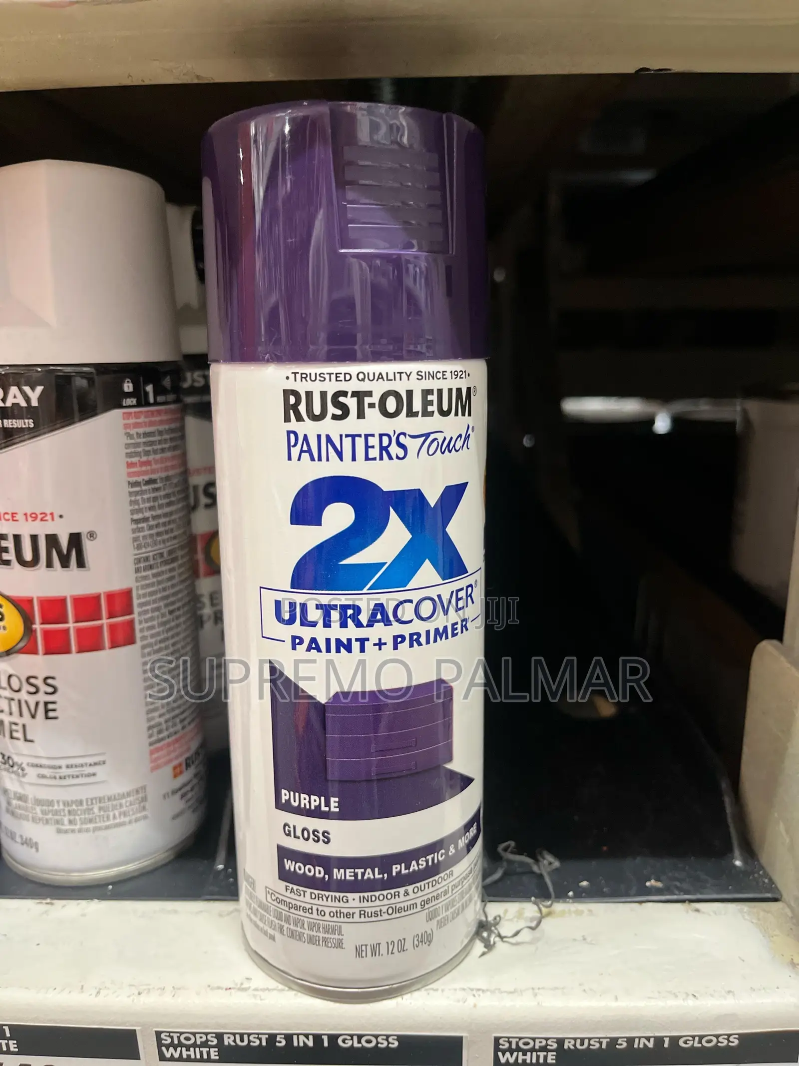 Rust-Oleum 2X Ultra Cover 12oz – Gloss Purple Paint & Primer Spray