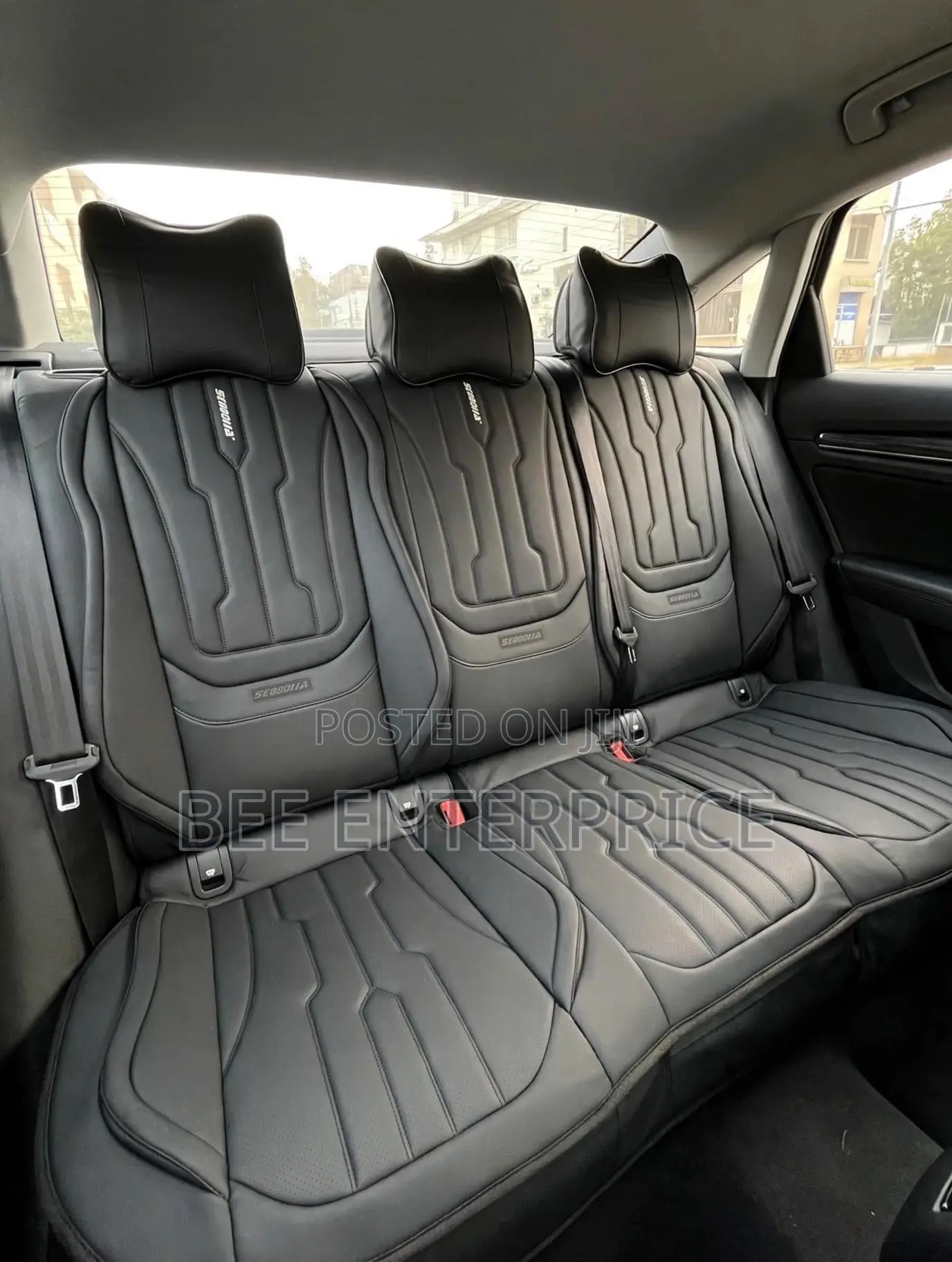 All Black Luxury Seat Cover -Full Set 5-Seats