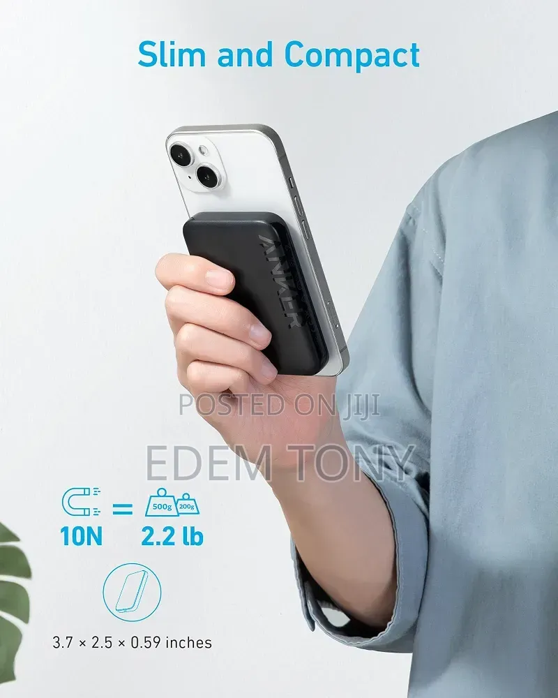 Anker Power Bank, 321 Magnetic Battery,PowerCore Magnetic 5,000mAh