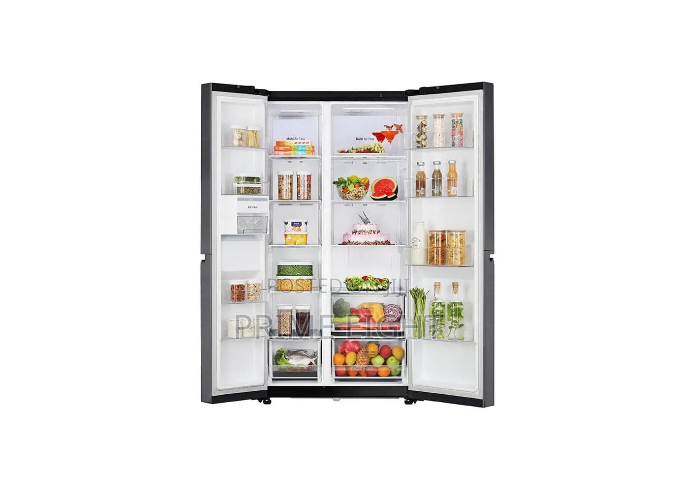 LG 674L Side-by-Side Refrigerator With Multi Air Flow GC-B257KQJW
