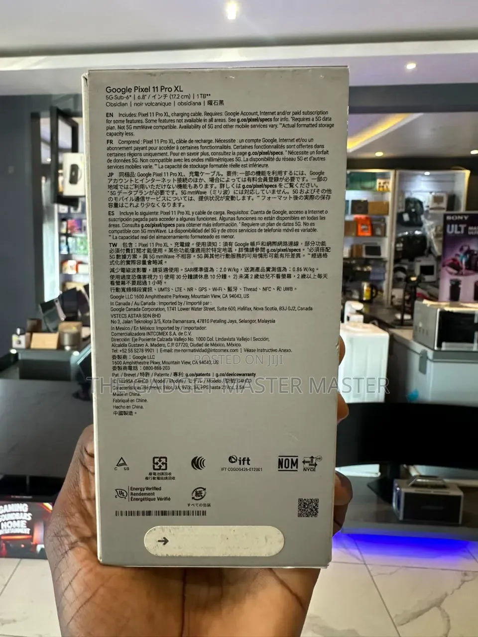 New Google Pixel 11 Pro XL 1 TB Black