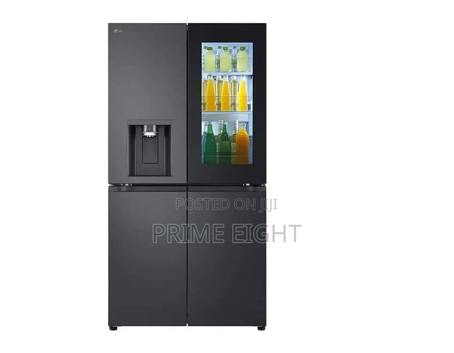 NEW LG 671L Black Glass InstaView Cross Door Refrigerator(GC-X24ffcab)