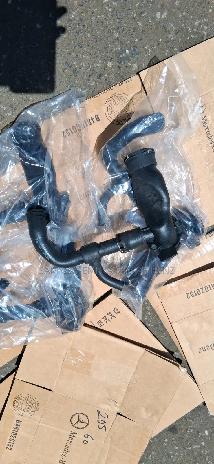 Engine Coolant Flange and Hose Fit Mercedes-Benz Models