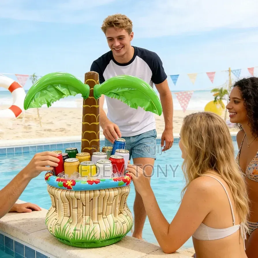 B-Festive Palm Tree Cooler, an Inflatable Party Drink Holder