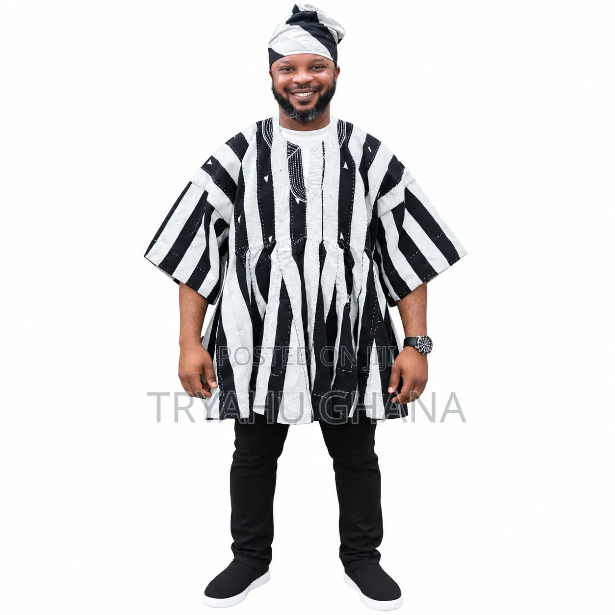 It's Time to Order Your White & Black Batakari Smock Today—TRYAHU