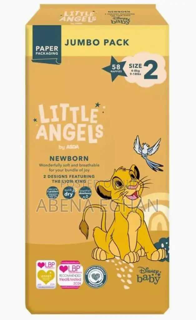 Little Angels Diapers Size 1&2 Available