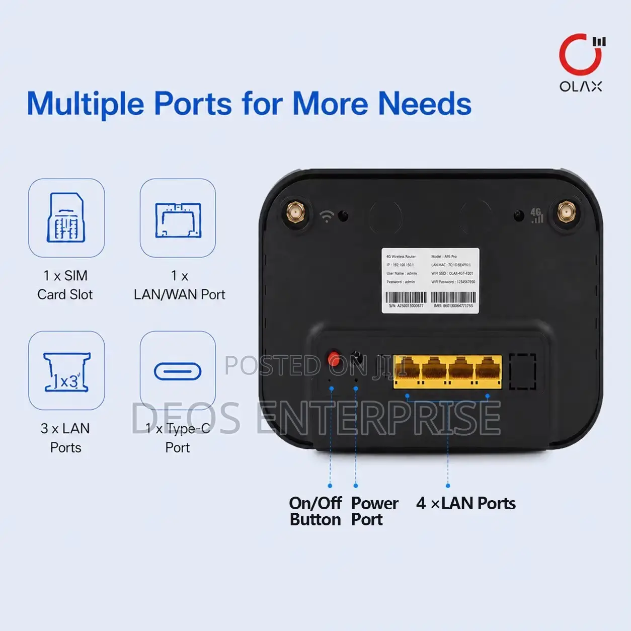 OLAX AX8 Pro Stable 4G Link