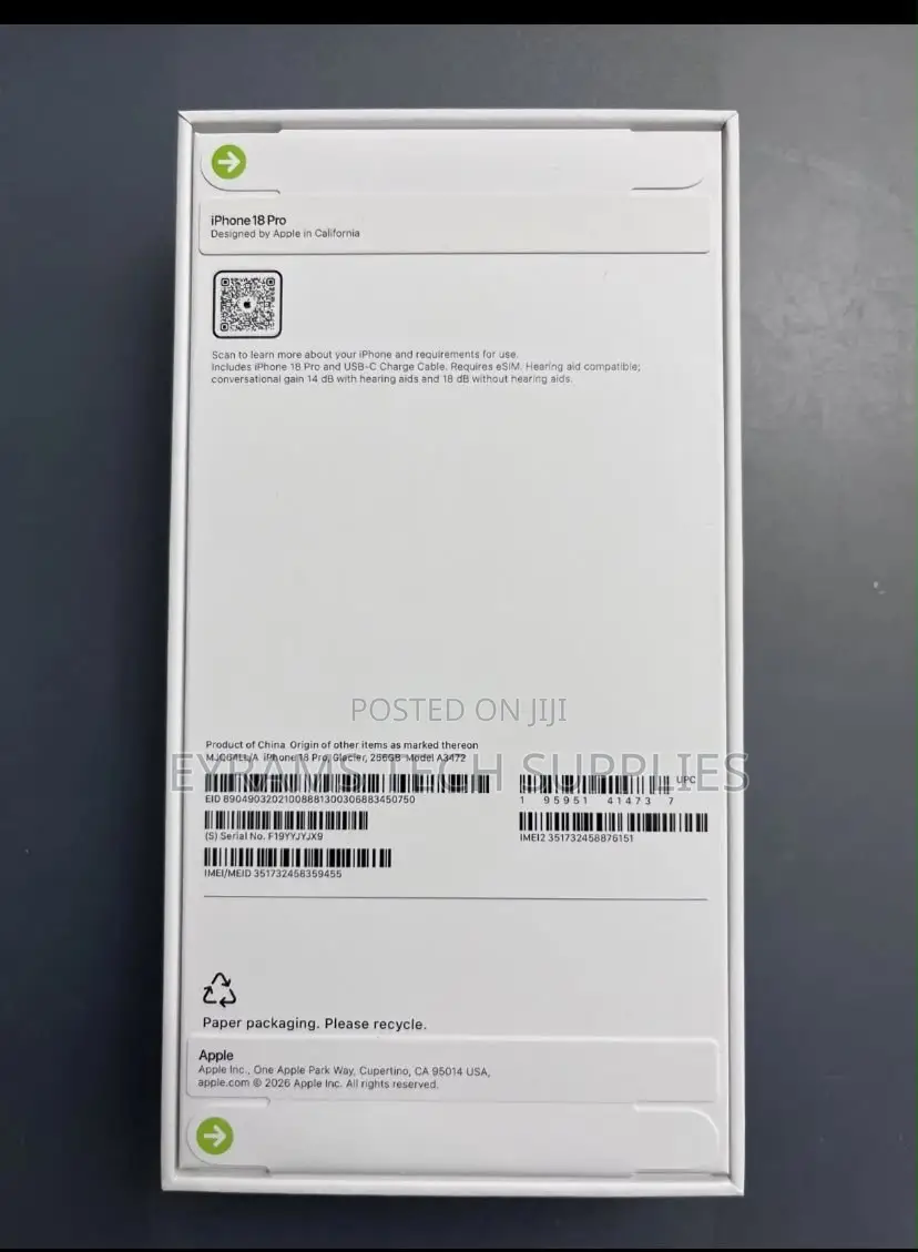 New Apple iPhone 16 Pro 256 GB