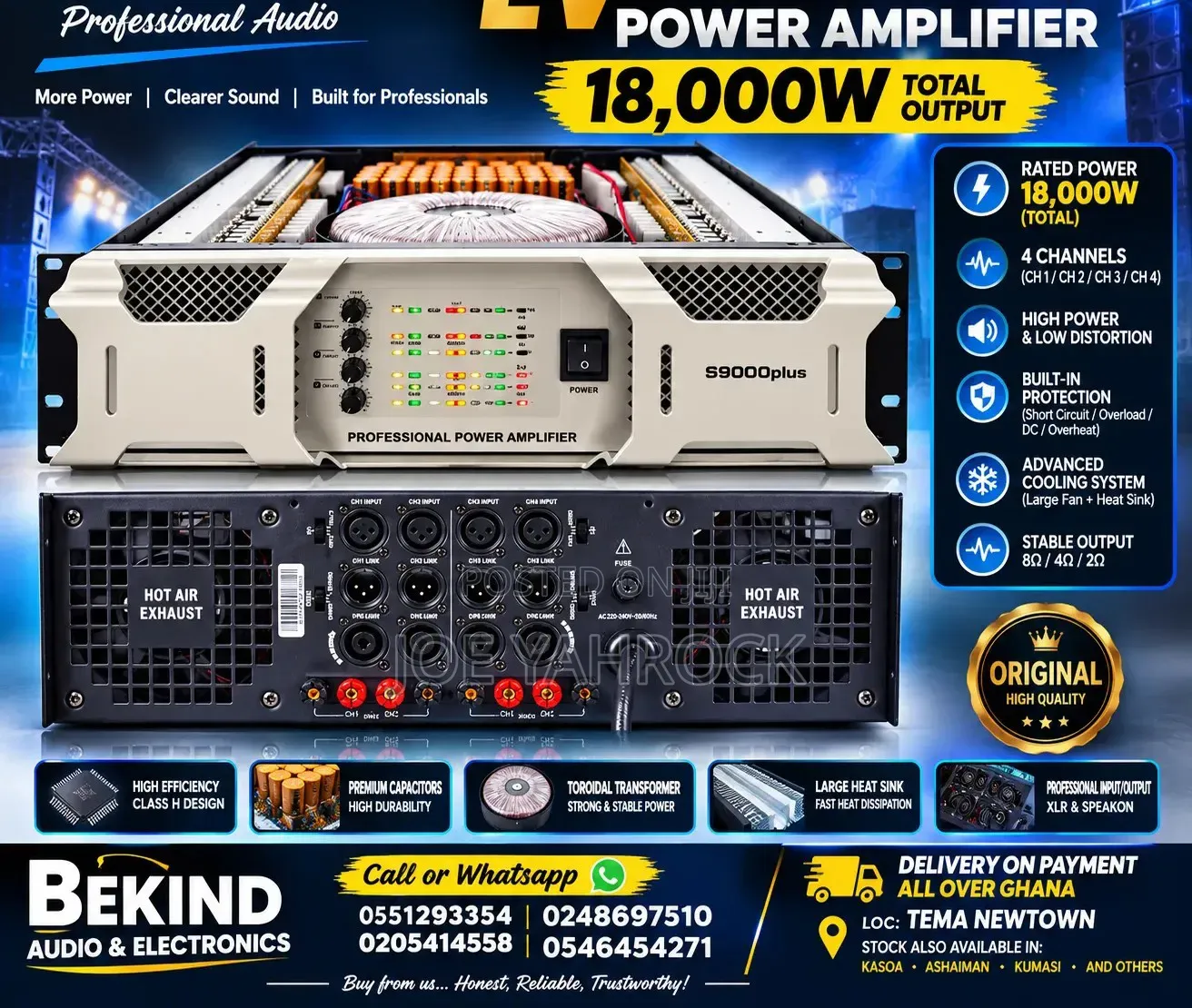 Ev Power Amplify 4 Channels