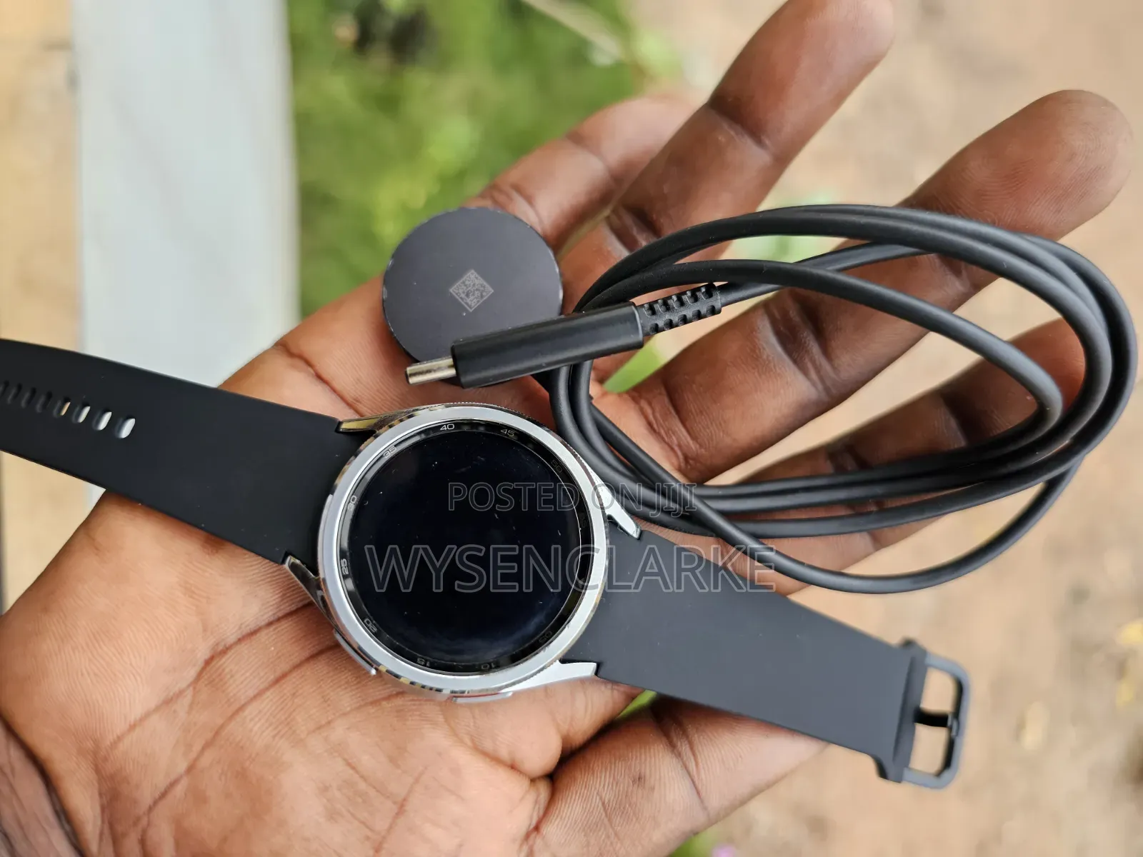 USA Used Samsung Galaxy Watch 6 Classic Silver With Black Strap