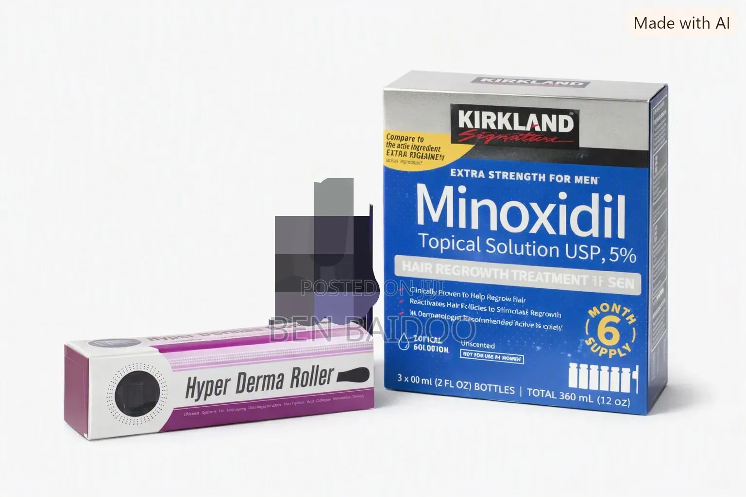 Kirkland Box and Derma Roller (Renew Your Hair Growth)
