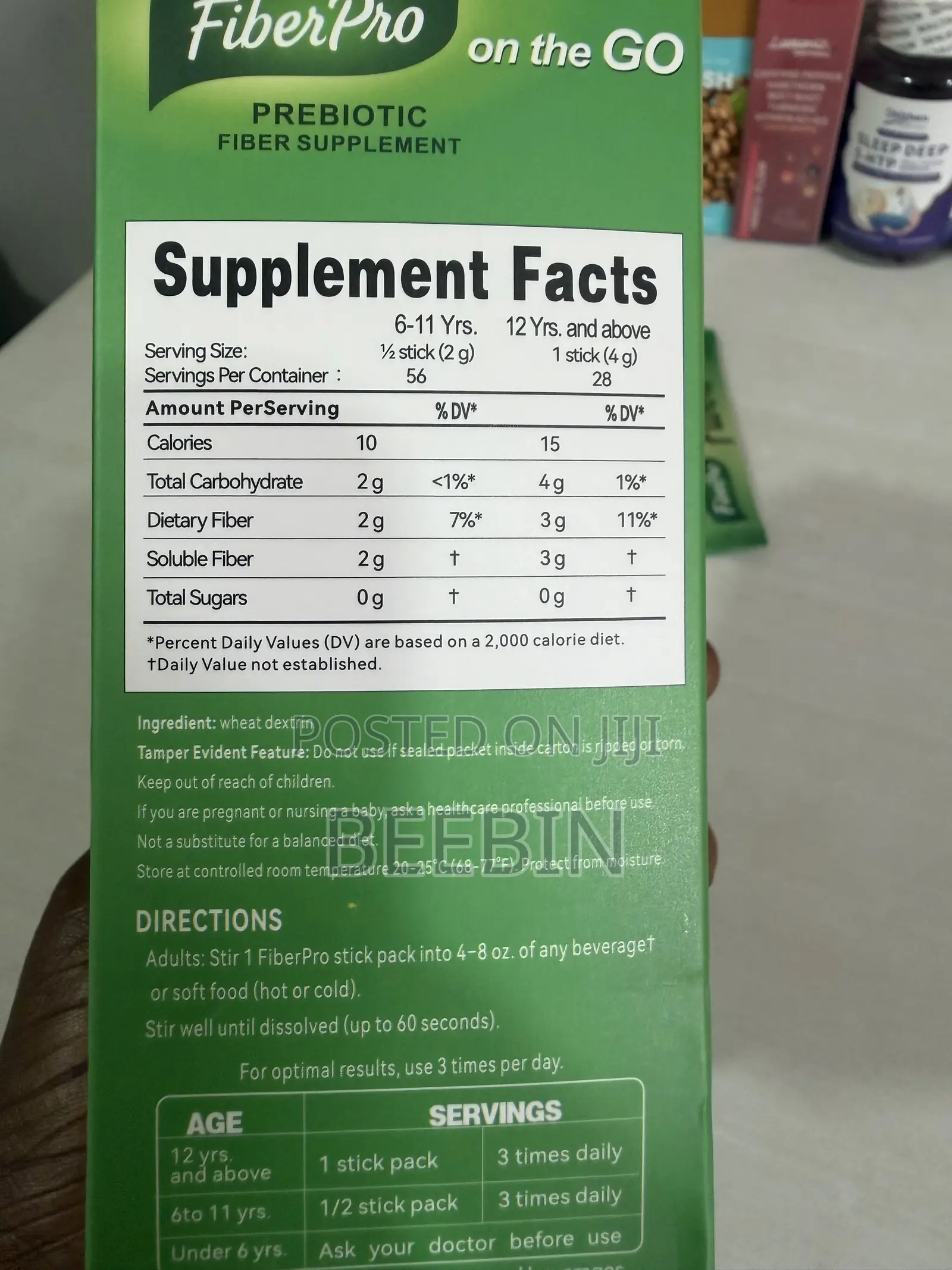 FiberPro Prebiotic Fiber Supplement on the Go ( 28 Sachets)