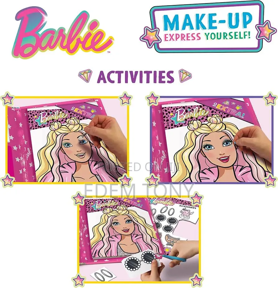 Lisciani - Barbie - Make-Up Book With Make-Up Set and Mirror - 5+ Yrs