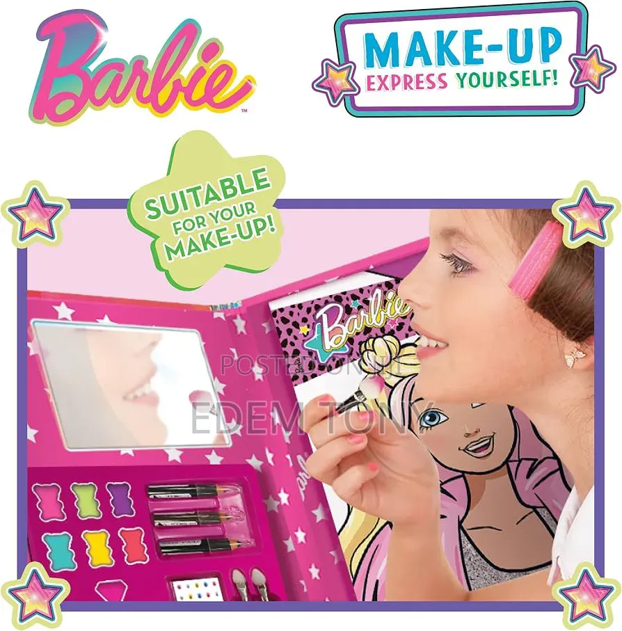 Lisciani - Barbie - Make-Up Book With Make-Up Set and Mirror - 5+ Yrs