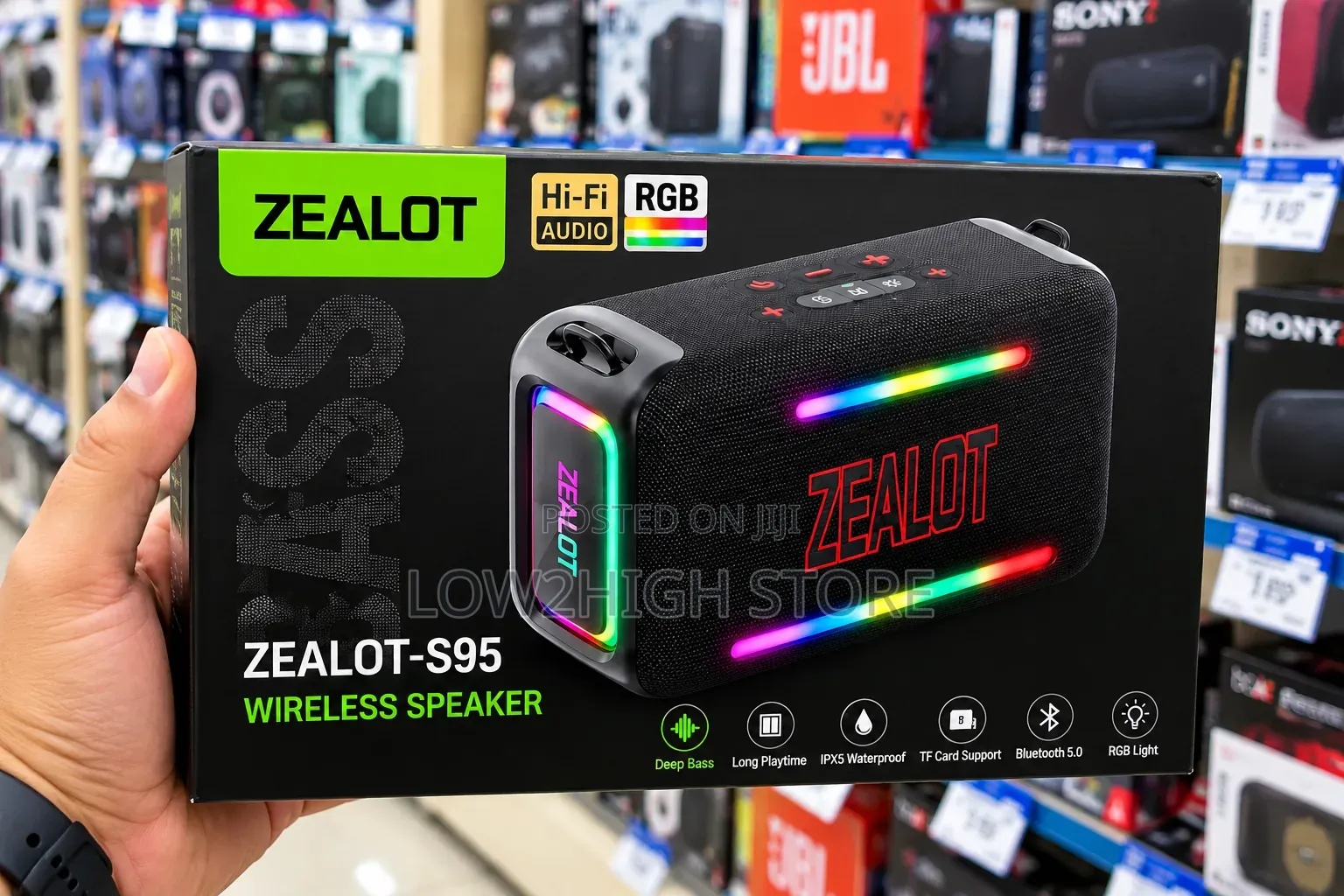 Zealot S95 120W Super Bass Bluetooth Speaker - Low2High