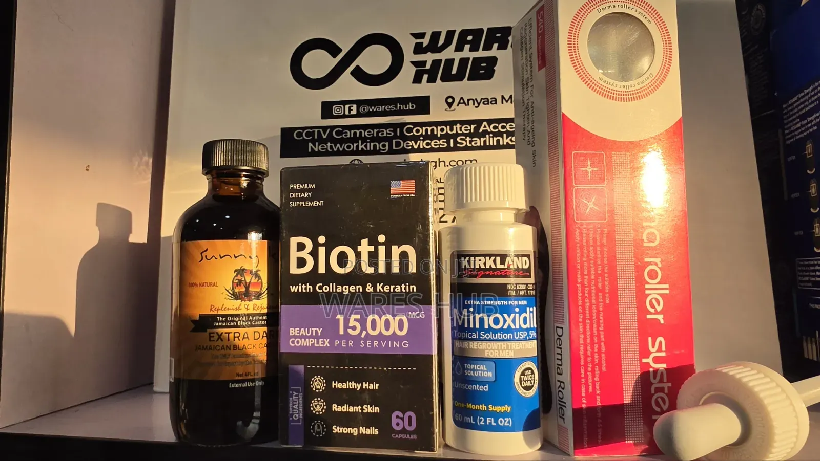 Kirkland ,Roller ,Biotin and Castor Oil Combo