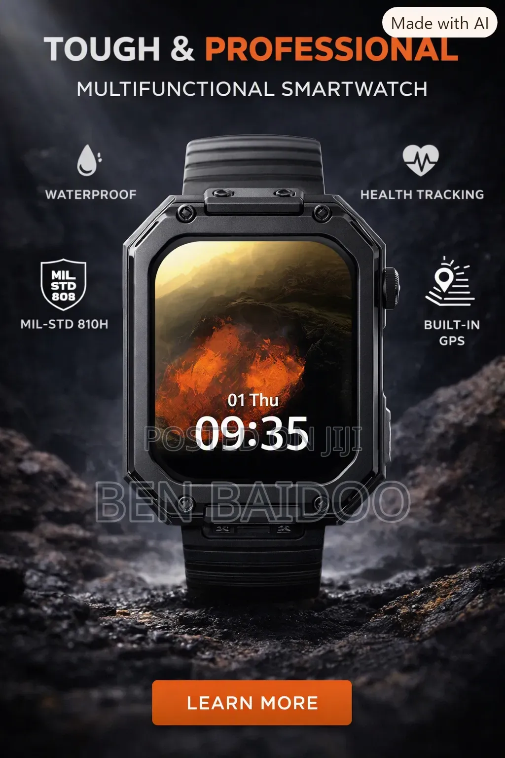 Oraimo Smartwatch Nova V(Built to Last Long)