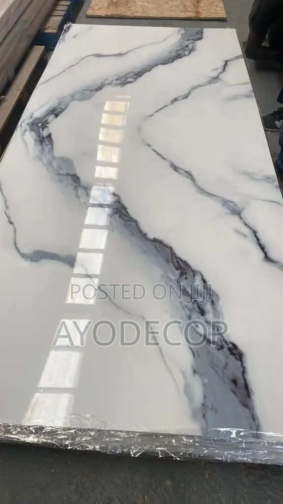 Premium PVC Wall Slate UV Marble Sheet High Gloss 4ft X 9.5ft