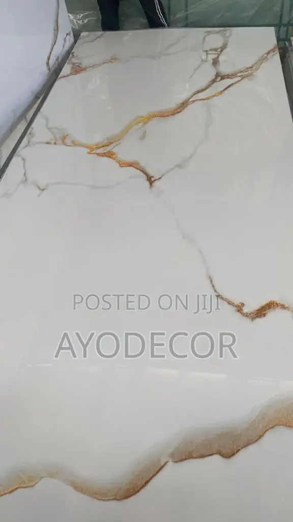 Premium PVC Wall Slate UV Marble Sheet High Gloss 4ft X 9.5ft