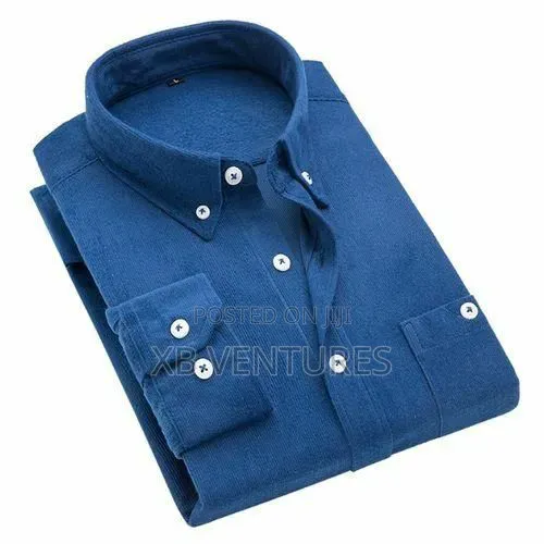Formal Long Sleeve Vintage Casual Shirts - Blue