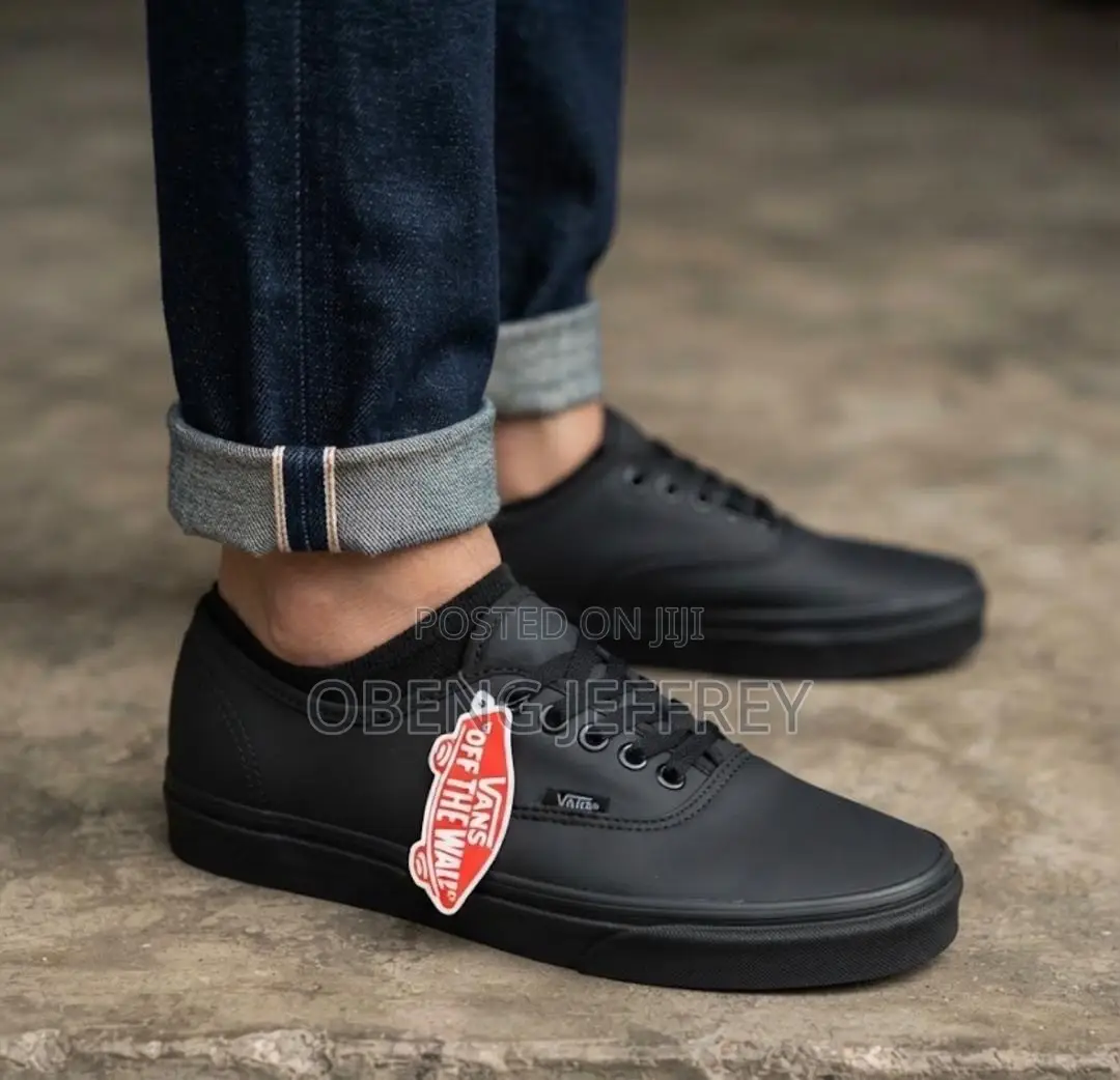 Original Vans Authentic Leather Tonal Black