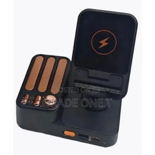 Wireless Charger With Portable Bluetooth Speaker