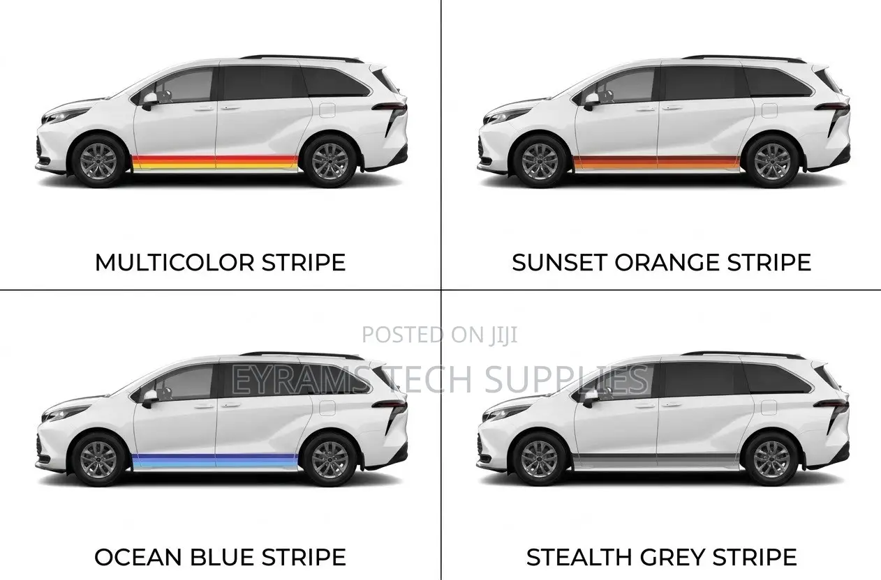 Retro Sport Stripes Vinyl Kit Toyota Sienna 2021+