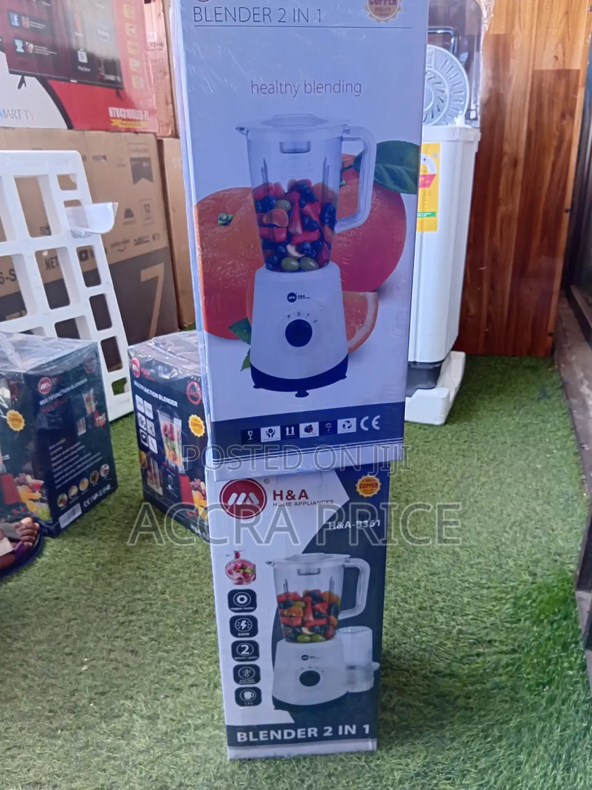 H&A 2 IN 1 Blender for Easy Grinding of Food