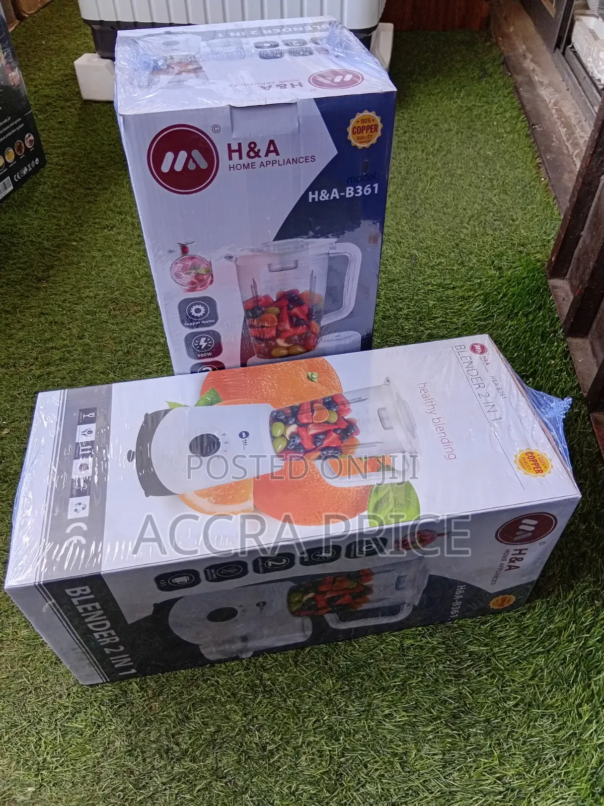 H&A 2 IN 1 Blender for Easy Grinding of Food