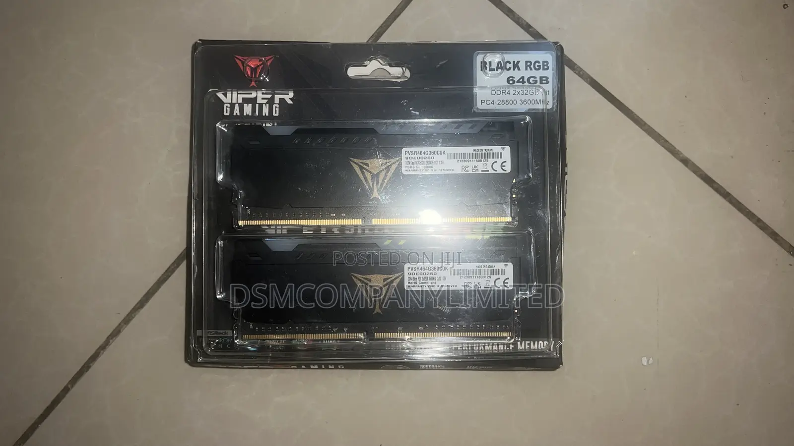 64gb Ddr4 RGB Viper Gaming Ram Desktop