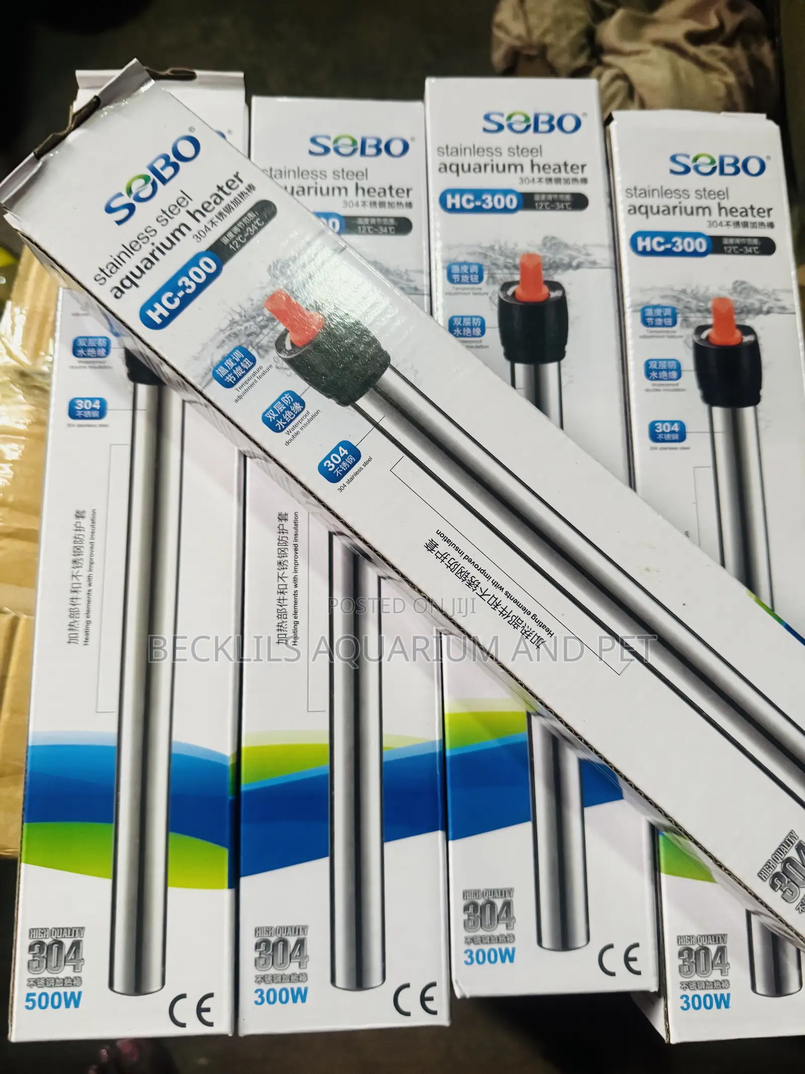Stainless Still Aquarium and Pond Heaters (300 Watts )