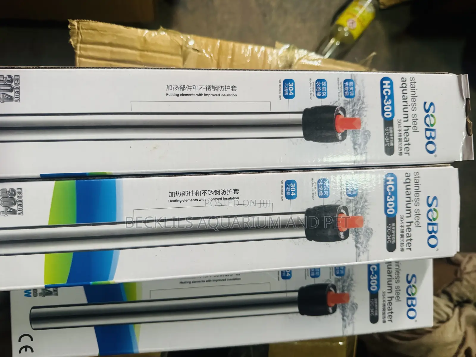 Stainless Still Aquarium and Pond Heaters (300 Watts )