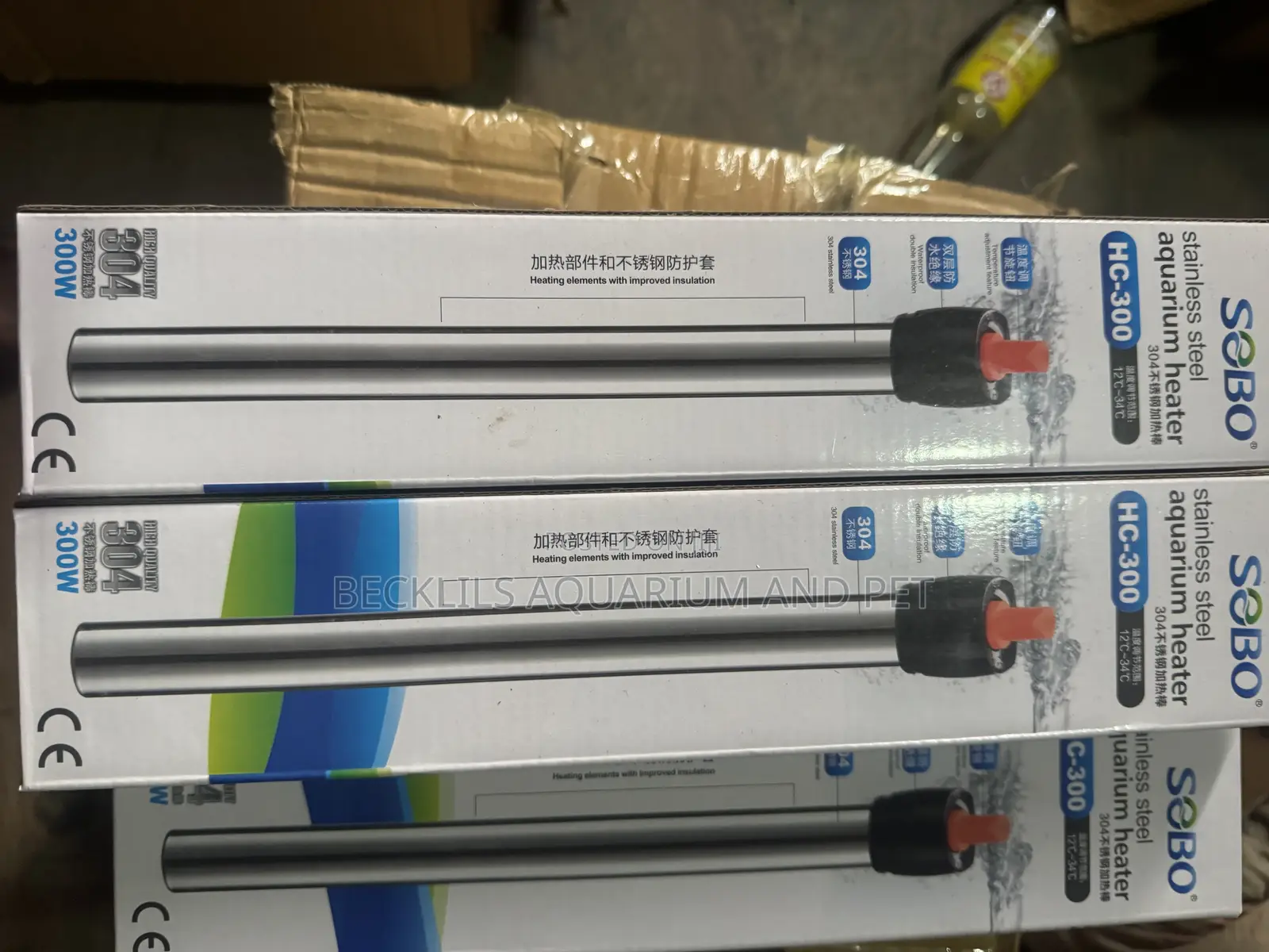 Stainless Still Aquarium and Pond Heaters (300 Watts )
