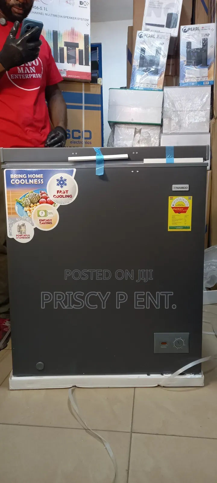 Outside Condenser Freezer