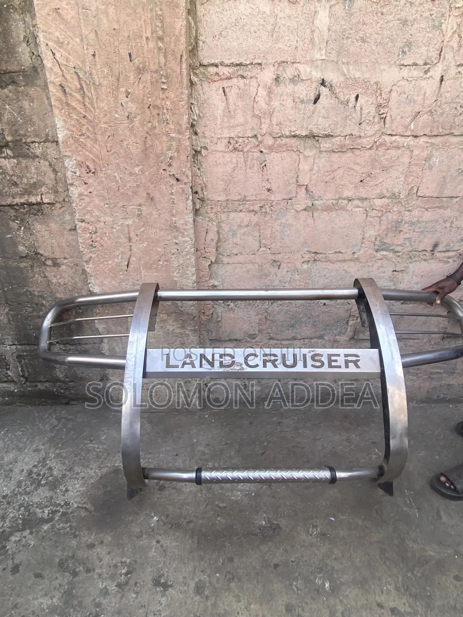 Toyota Land Cruiser Stainless Steel Front Bumper Guard