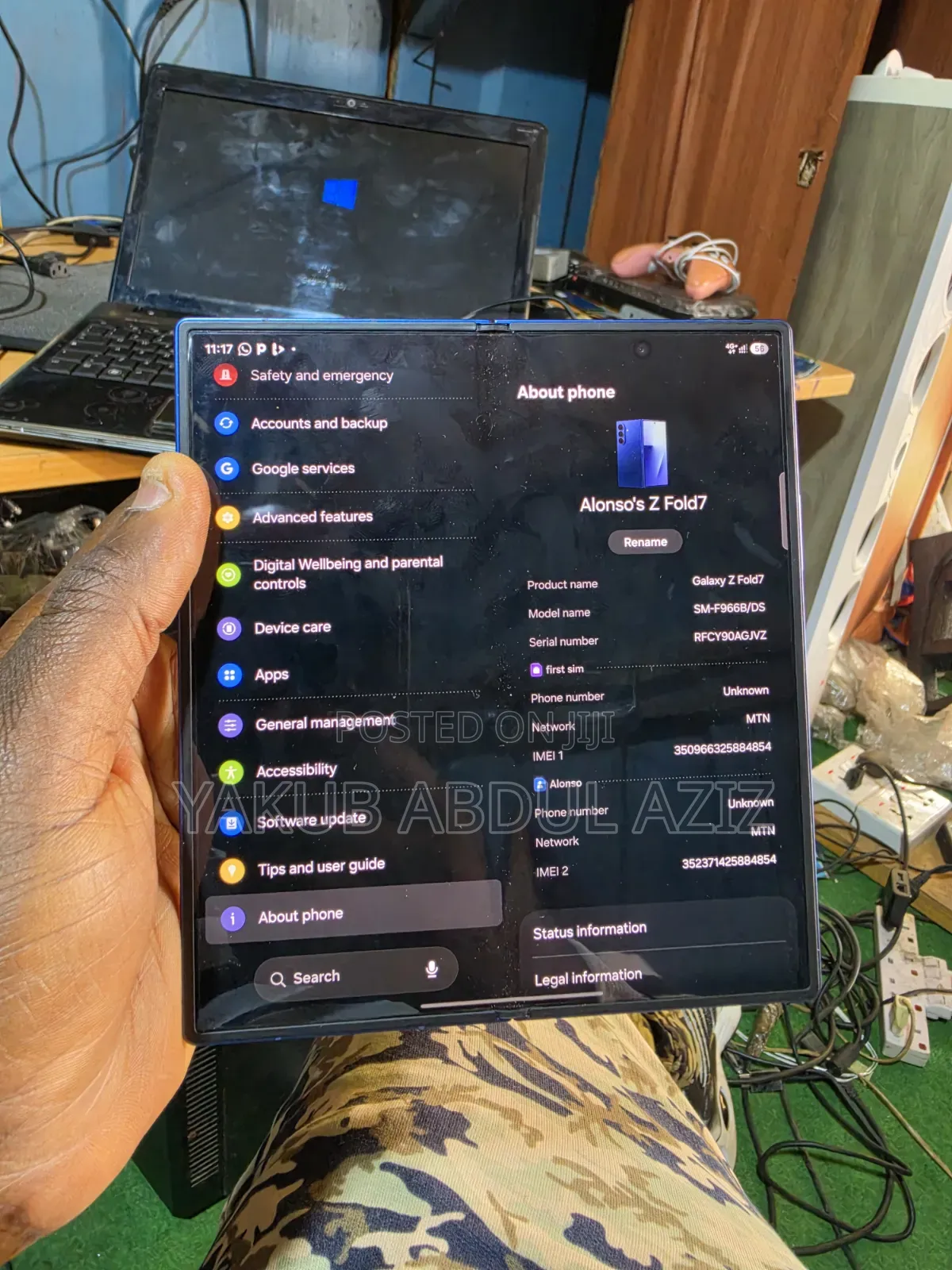 Samsung Galaxy Z Fold7 256 GB Blue