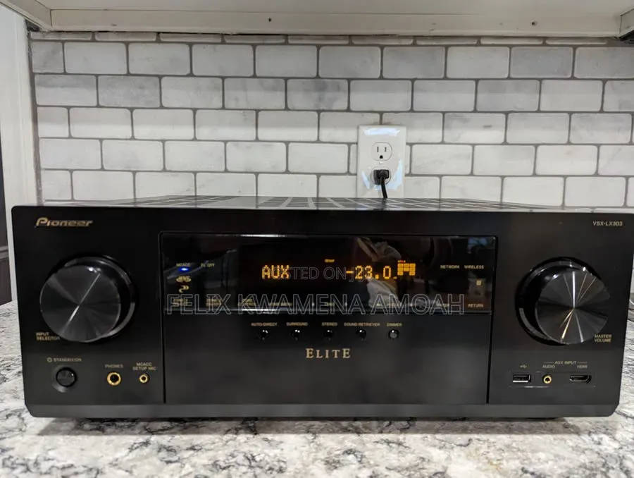 Pioneer ELITE VSX-LX105 7.2 Channel 8K Receiver Bluetooth,Airplay,Wifi