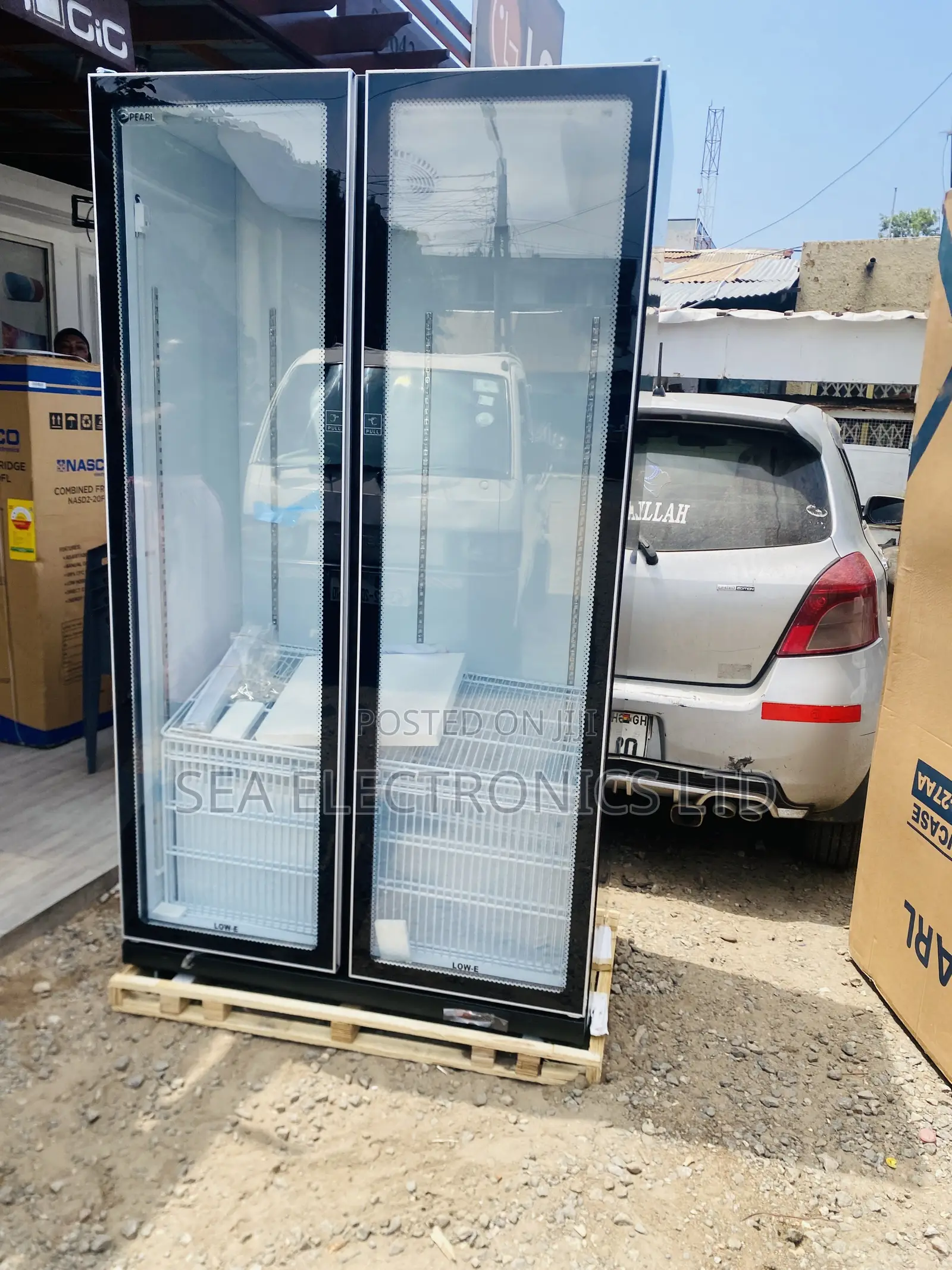 Executive Pearl Display Double Door Fridge