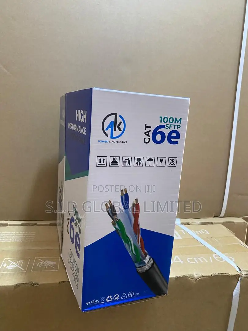 High Speed Internet % CCTV Cable -AK Cat6 Gold - 4-Pair UTP