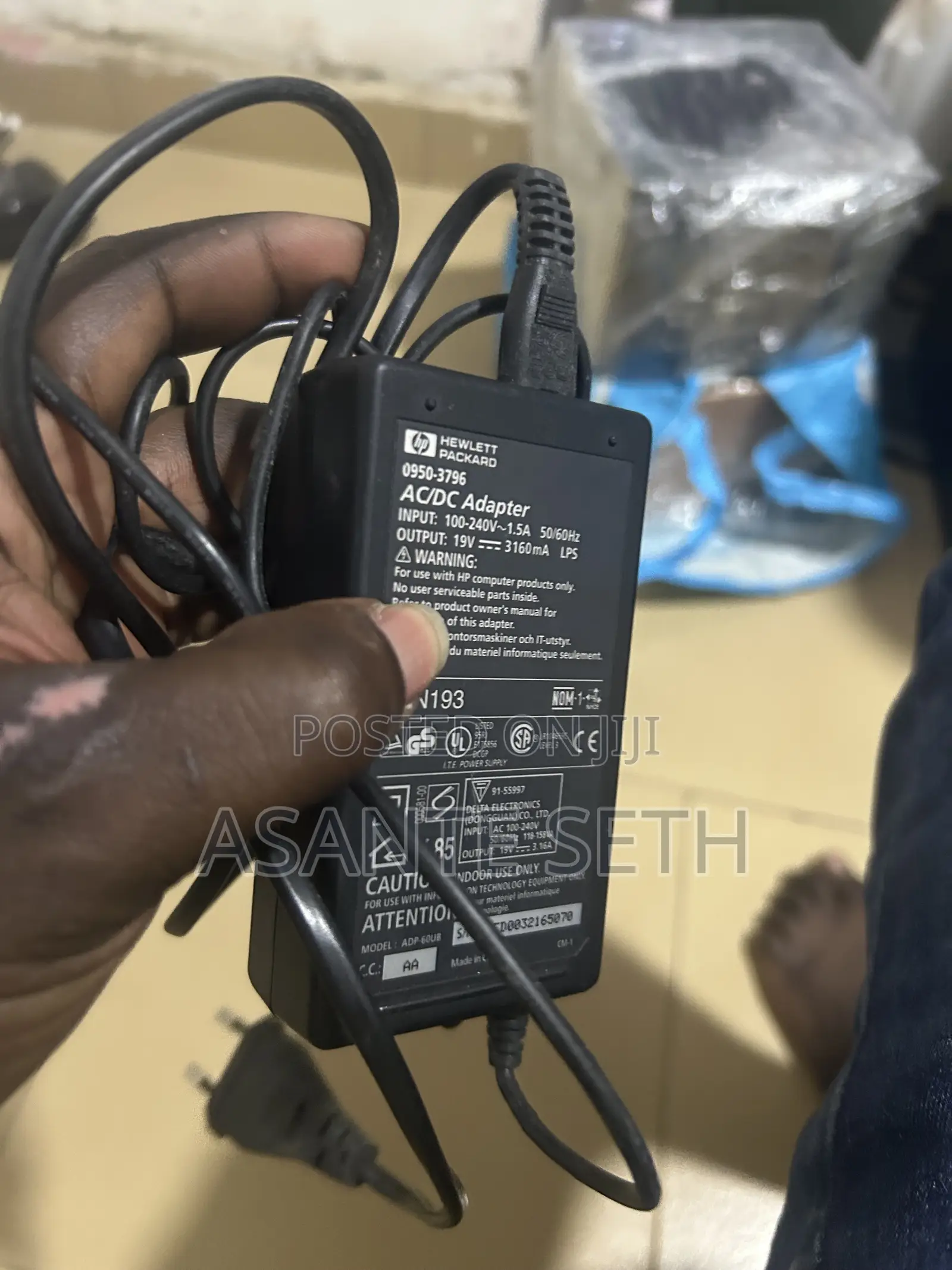 Original Home Used HP Big Pin Laptop Charger