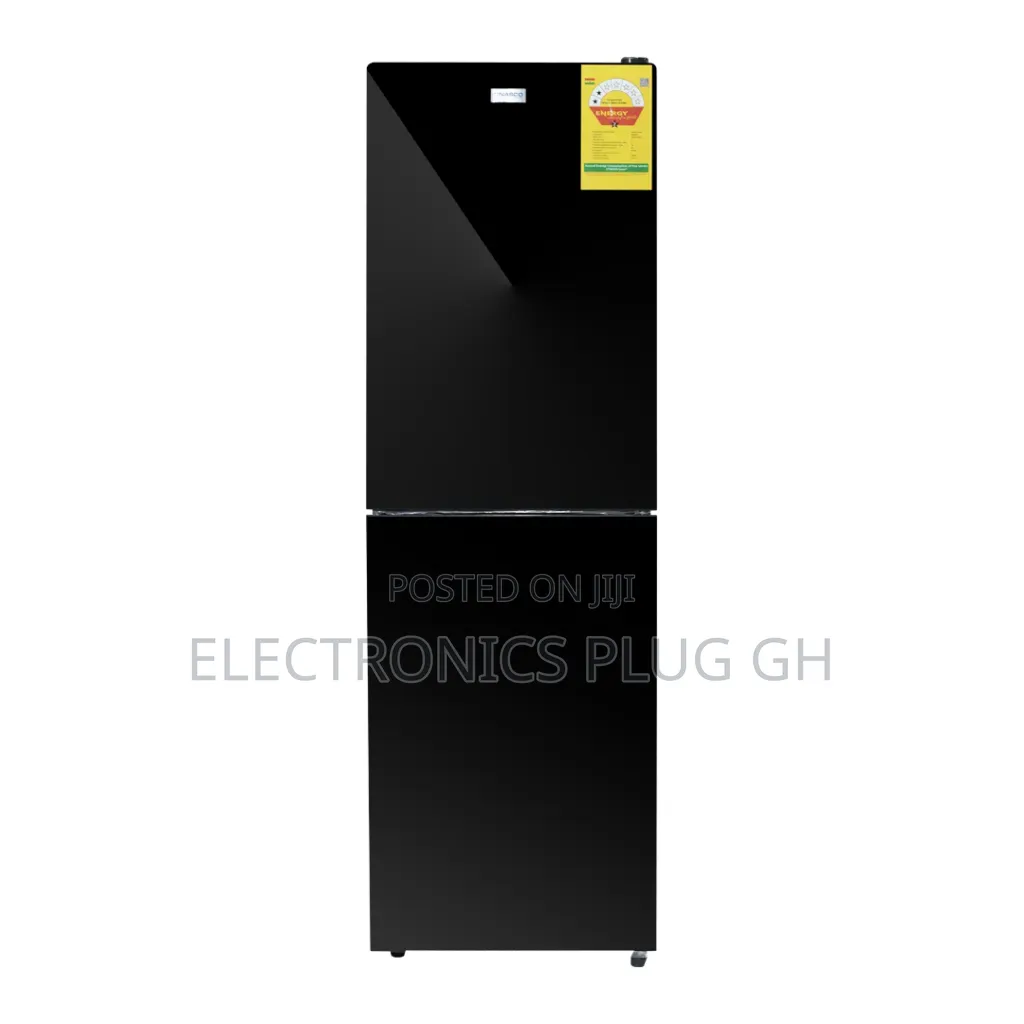 Nasco 196L Black Mirror Bottom Refrigerator