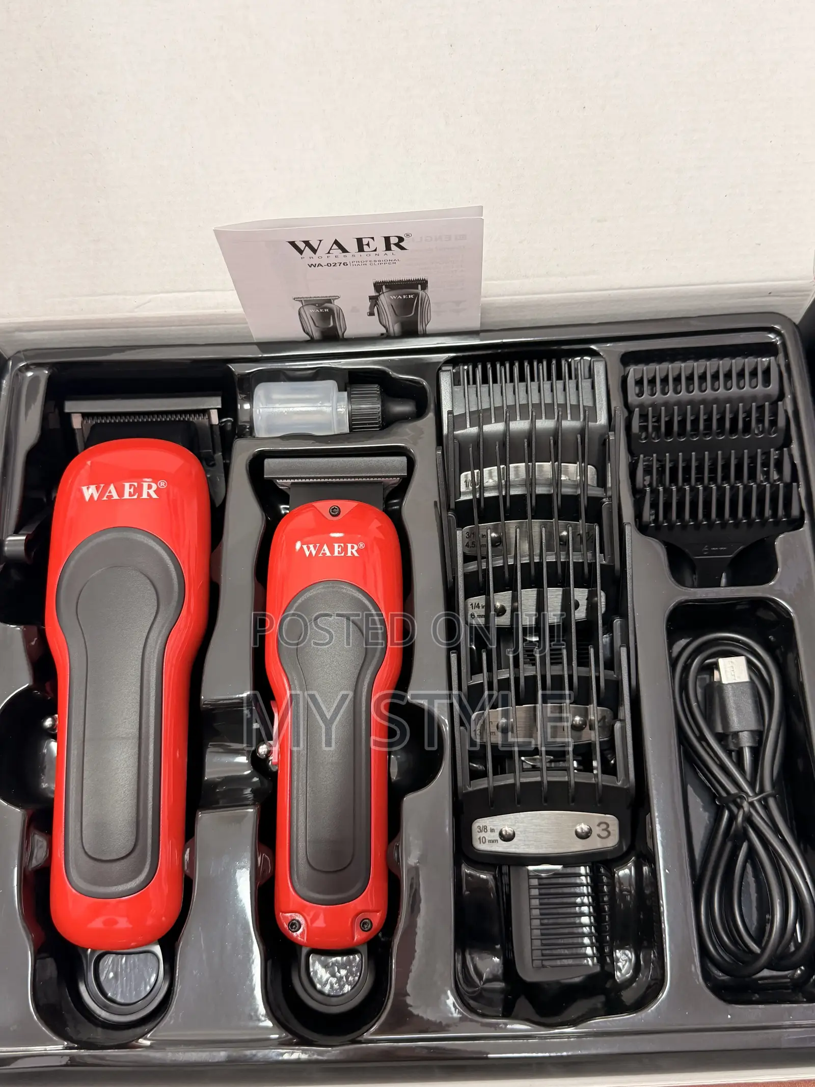 WAER Trimmer and Clipper 2in1 Cordless WA-0276