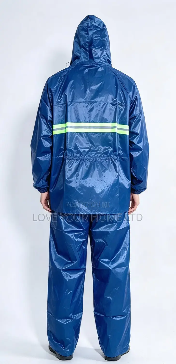 Raincoat Suit With Reflective Strip – Top & Down Rainwear