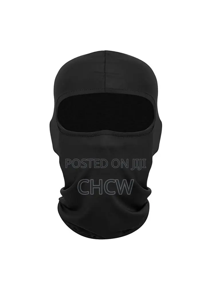 New Premium One Piece Stretchy Black Balaclava Ski Mask