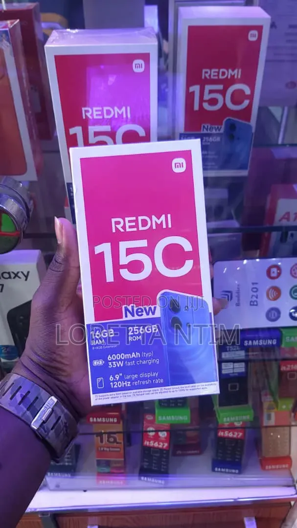 New Xiaomi Redmi 15C 256 GB Black