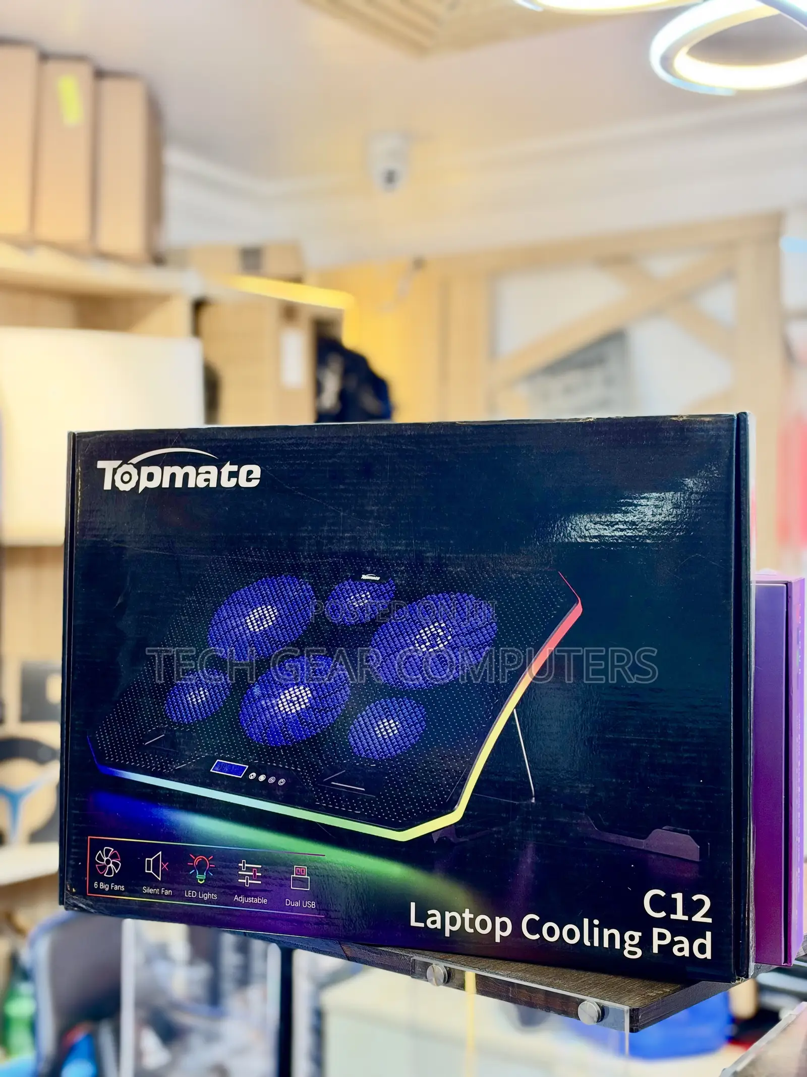 TopMate C12 Laptop Cooling Pad RGB Gaming Notebook
