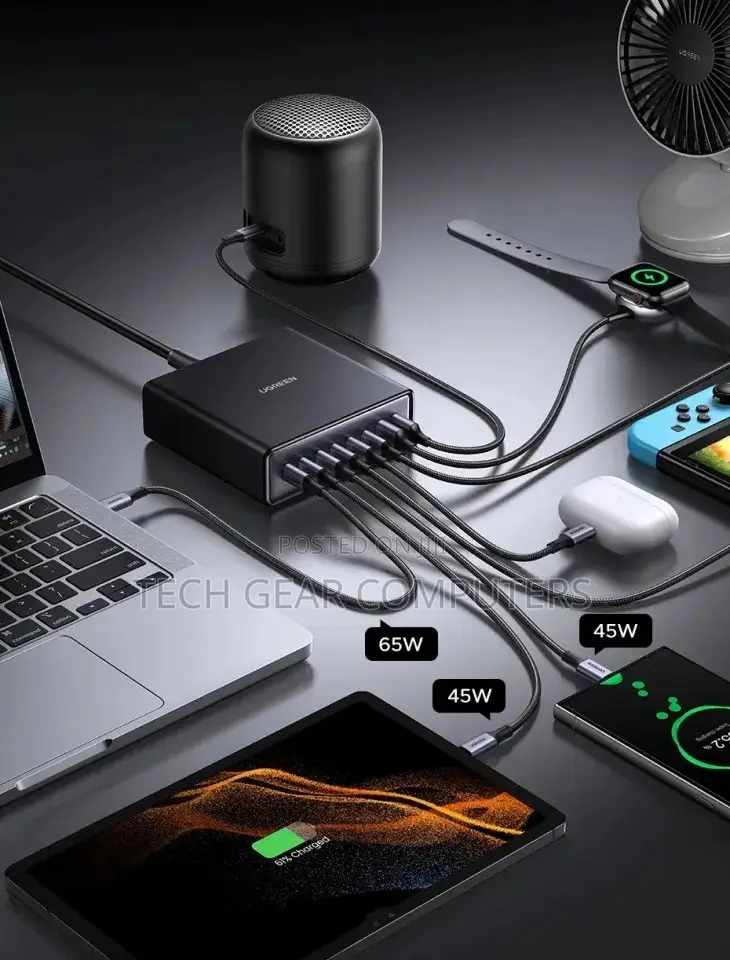Anker Prime 200W 6-Port GaN Charging Station, Fast Charging USB C