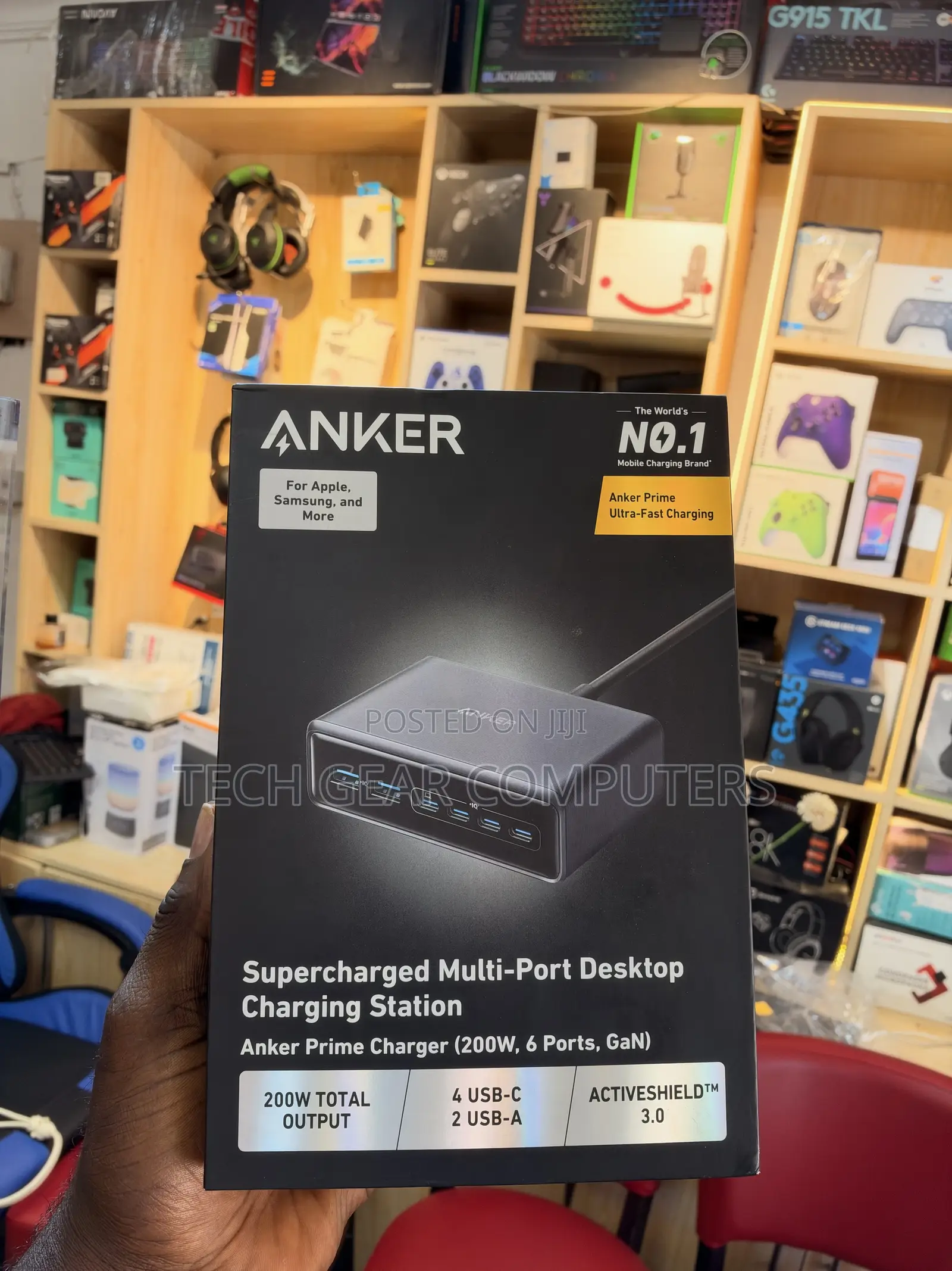 Anker Prime 200W 6-Port GaN Charging Station, Fast Charging USB C