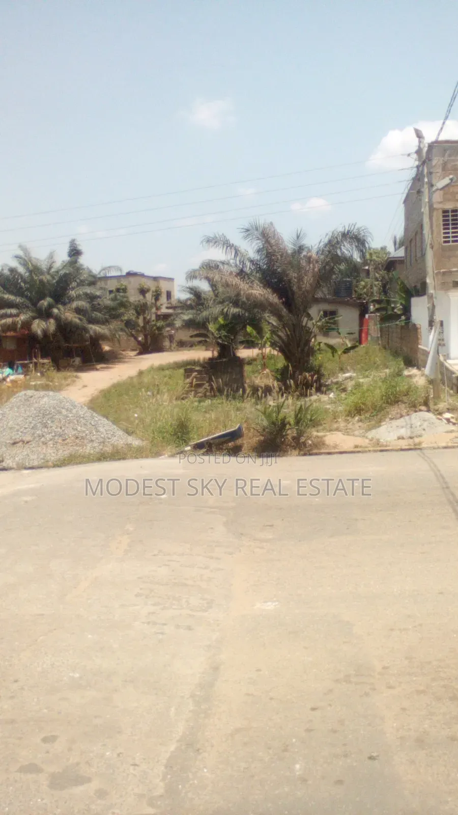 Registered 4 Plots of Land at Main Road Amasaman 3 Junction Cocobord